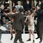 image for Boxing match between Roy Campbell and Dick Hyland, 1913.