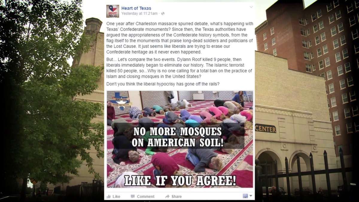 image for Fake Texas Facebook group created by Russians stir up hatred in Houston