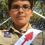 image for I got my Order of the Arrow sash in Boy Scouts today!