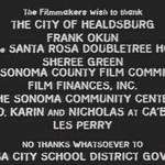 image for In the end credits of Scream, Wes Craven left the message "No Thanks Whatsoever to the Santa Rosa City School District Governing Board". This is in reference to the governing board revoking a verbal agreement for the movie to be filmed in Santa Rosa High School shortly before filming began.