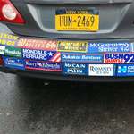 image for Someone had all the failed presidential candidates bumperstickers on their car
