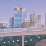 image for I drew the North Sydney skyline from the Warringah Freeway in MS Paint