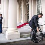 image for Our prime minister had a meeting with our king so he biked over and parked in front of the palace