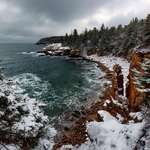 image for Winter in Acadia National Park, Maine. [OC][4000 × 2670]