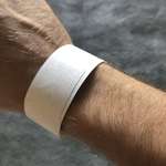 image for The adhesive side of this wrist band tapers in so it doesn’t accidentally stick to your skin