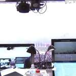 image for View from the announcer's booth in the fog during the Patriots vs. Falcons game