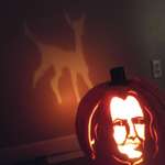 image for I am late for the pumpking carving contest. Here is Snape.