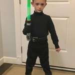 image for He specifically wanted to be ROTJ Luke for Halloween. How did we do?