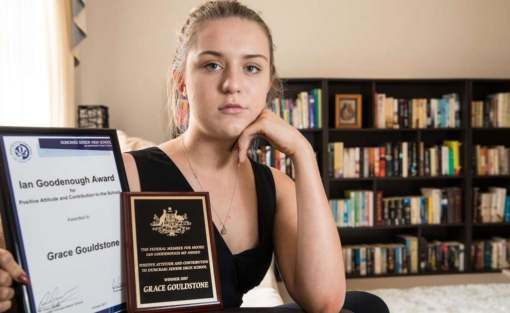 image for Perth teenager Grace Gouldstone turns down school award sponsored by MP opposed to same-sex marriage