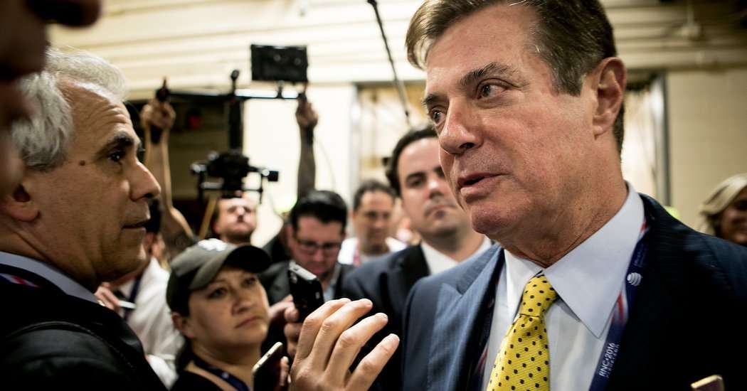 image for Paul Manafort, Once of Trump Campaign, Indicted as an Adviser Admits to Lying About Ties to Russia
