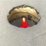 image for No one is gonna fall into this hole! There’s a cone!