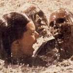 image for After shooting the pool scene in the movie Poltergeist, actress JoBeth Williams later found out that the skeletons she was swimming around with in the mud were real. It was cheaper to buy them from a medical supply company then making them out of rubber at the time.