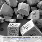 image for Sugar and salt under an electron microscope
