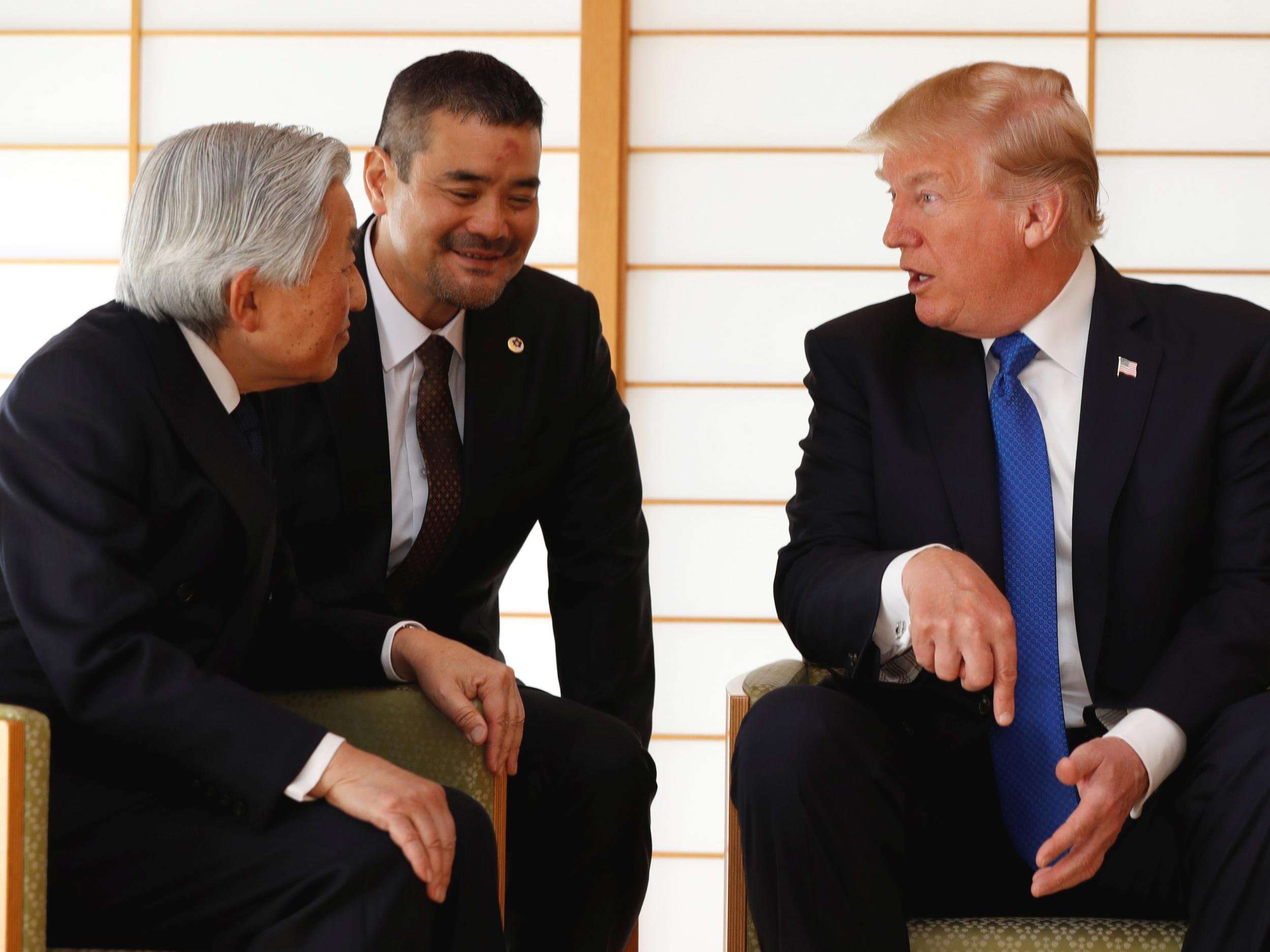 image for Donald Trump 'tells Japanese emperor mass shootings can happen anywhere' — in country with no mass shootings
