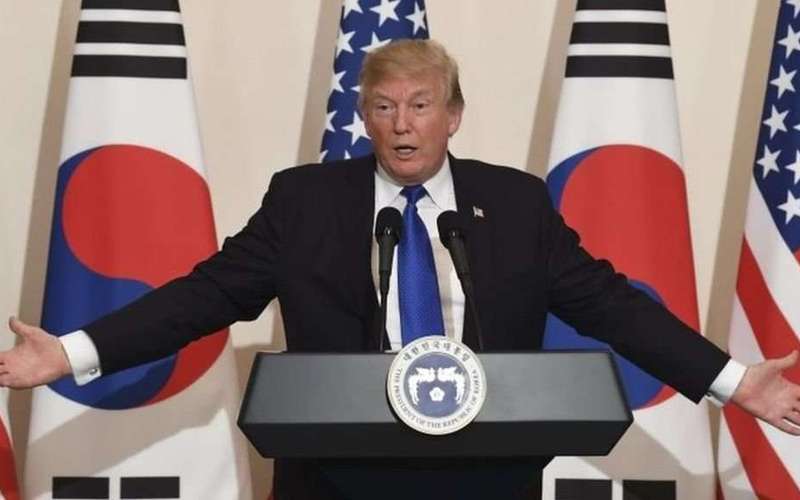 image for Donald Trump warns North Korea: 'Do not try us'