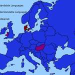 image for Map of understandable languages in Europe