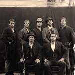 image for Old style photograph of the cast of 'The Assassination of Jesse Jame by the Coward Robert Ford'.