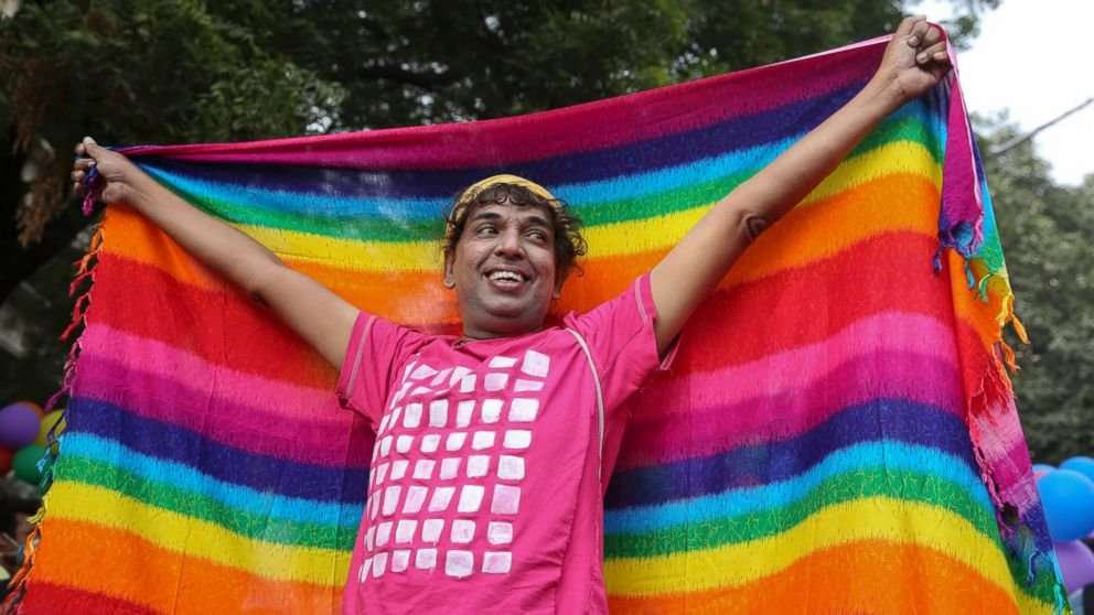 image for Hundreds join pride march in India, where gay sex is illegal