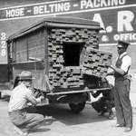 image for Alcohol smuggling lumber Truck, 1926.