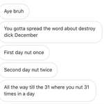 image for Just a PSA about Destroy Dick December