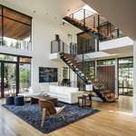 image for Double-height sitting area near the main stairwell in this home located in Portland, Oregon. [2000 × 1930]