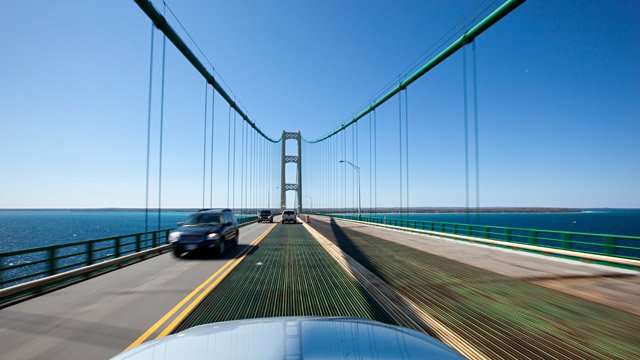 image for Terrified Motorists Get Lift Across Bridge
