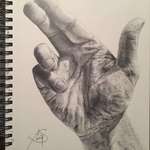 image for My Hand - Graphite on Paper - 9x12