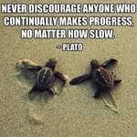 image for "Never Discourage Anyone" (603x595) - Plato