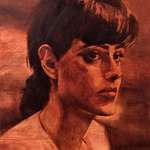 image for Starting an oil painting of Rachael from Blade Runner
