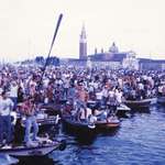 image for The floating audience at Pink Floyd’s concert in Venice 1989