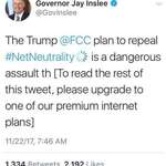 image for Governor of WA nails net neutrality in recent tweet.