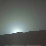 image for Curiosity took another picture of the Martian sunset a few days ago