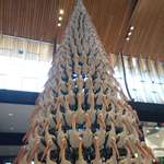 image for A Christmas Tree made of Pelicans