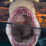 image for Split-view of a lemon shark’s open jaw 🔥