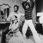 image for Harrison Ford, Carrie Fisher and Mark Hamill recreating the Star Wars poster in 1977