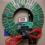 image for Our IT department made a Christmas wreath out of computer parts