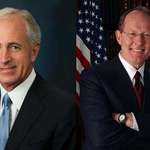 image for These are the Tennessee senators Bob Corker and Lamar Alexander. Combined telecoms gave them $130,000.