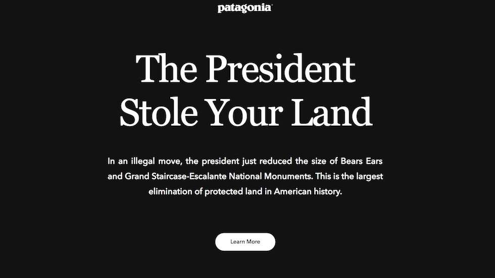 image for Patagonia to sue Trump for shrinking national monuments