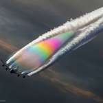 image for Boeing 747 Rainbow contrails