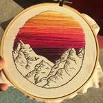 image for Rockies dawn, Cotton and Thread, 6”