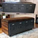 image for Found these old lockers and turned them into a functional piece for my living room