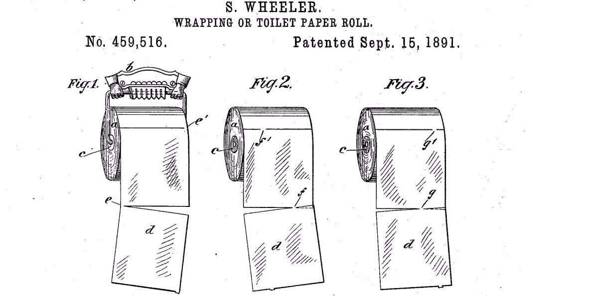 image for 124-year-old patent solves the 'over versus under' toilet paper roll debate