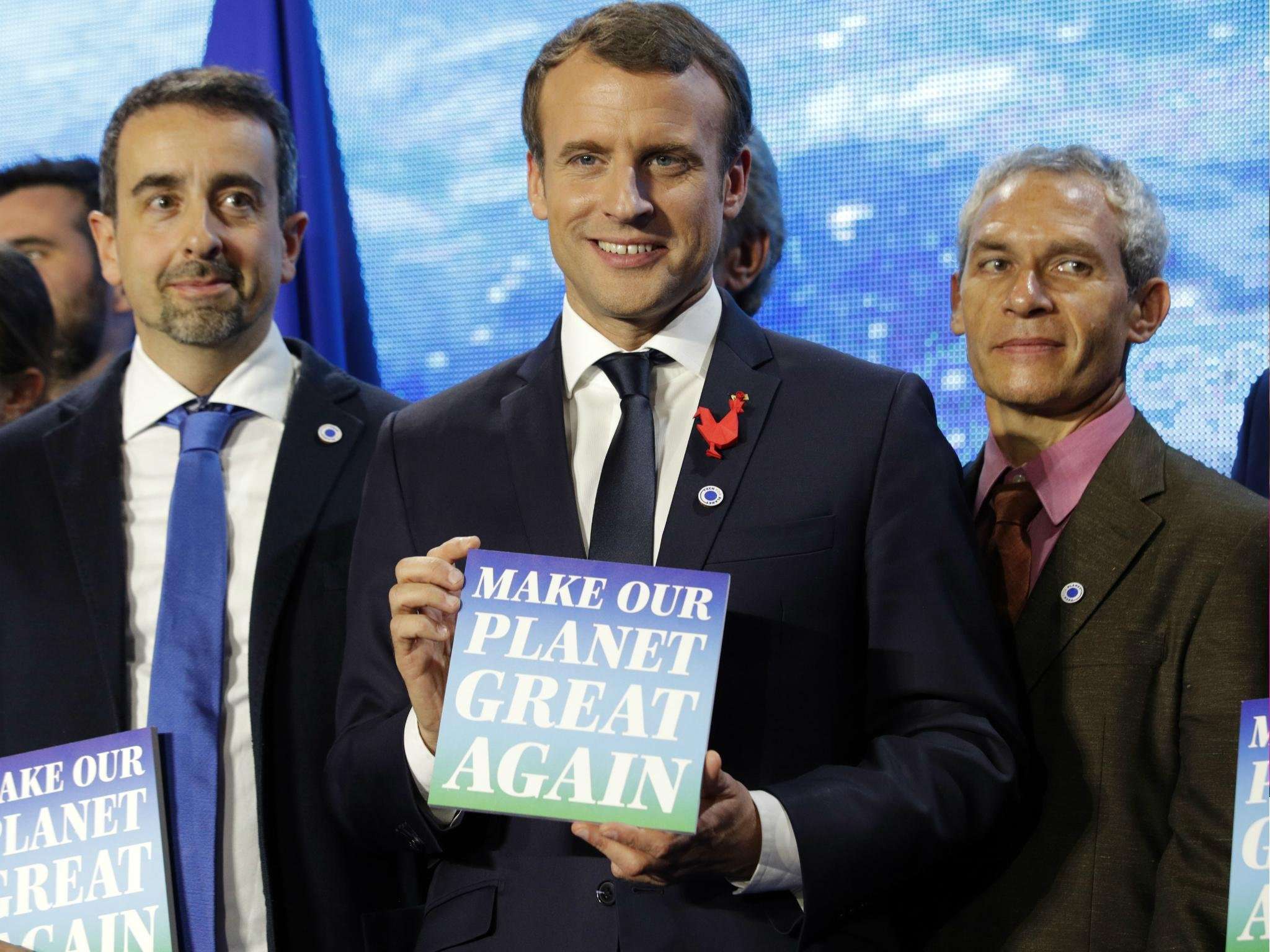 image for Emmanuel Macron says the world is losing the fight against climate change: 'We're not moving quick enough'