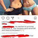 image for The post was deleted shortly after she read the comment.