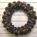 image for My wife decided she would try to make a wreath out of some random pinecones in our backyard.