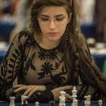image for Iranian-born International Master of Chess - Dorsa Derakhshani. In this picture, she's playing for the United States.