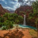image for Turned a corner and there was the most beautiful falls I've ever seen - Havasu Falls Arizona [OC][3000x2000]