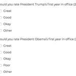 image for The first two questions from Trump's official poll released today
