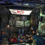 image for ISS crew watching Star Wars in space
