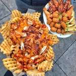 image for Buffalo Fries and Buffalo Wings, Crispy Chicken Strips, Waffle Fries, &amp; Tater Tots [1080x1350]